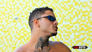 Orgy at the barbecue among friends with big cocks and asses