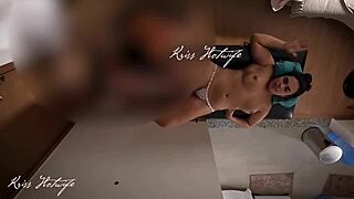 Married Slut Exposes Tits During Massage, Bikini Stuffed In Pussy Excites Masseuse