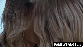 Familybangs com showcases cute school stepsisters Blair Williams and Giselle Palmer in sensual lesbian tribbing.