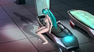 Hatsune Miku in full nude cat costume mod. Hello Planet Project Diva shows every detail!