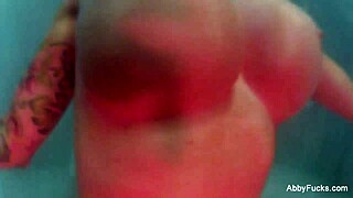 Abigail Mac in lesbian threesome behind scenes