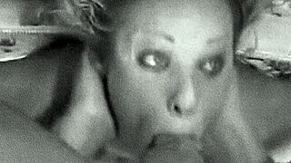 Mrs Quinn, the disgruntled housewife, gets rough with cumshots and facials in group fun