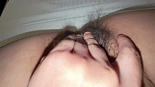 Hot Indian Milf with Big Tits Plays Her Hairy Pussy