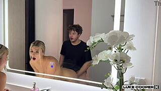 Ever seen a hot blonde with natural big boobs like Cas Summer get pounded?