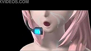 Hatsune Miku in bunny costume for project diva