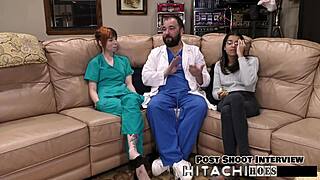 Lesbian Gets Intense Hitachi Orgasms in POV. Ditria Rose Shines Backstage! 😘