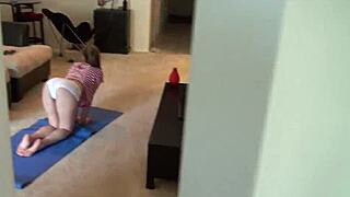 pervs on patrol catch rina ryder stretching yummy yoga poses