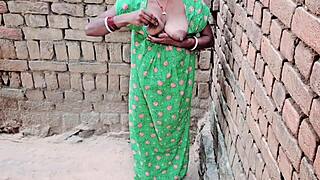 indian village bhabhi in a leaked video with local men