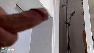 caught jerking off, now lick her huge pussy?