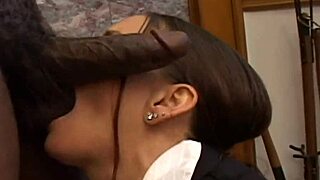 Teacher Slams Ebony Student with Monster Cock in Wild Interracial Action. So Hot! 🔥