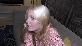 Spanish tourist teen Claudia Garcia enjoys BBW interracial hotel sex.