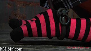 Whipping Action in Raw Sadomasochism Scene