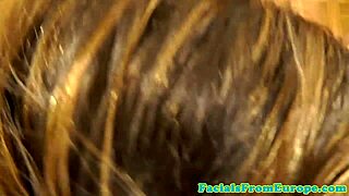 uh, i suck and tug his cock for messy facial!