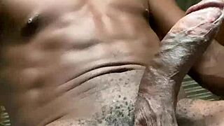 I GOT SO HORNY, I HAD TO STROKE MY MONSTER COCK AND MILK IT OUT.