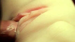 flush that lube in her big pussy