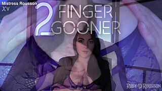 two fingers, gooner, just for my huge tits