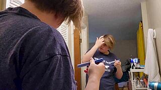 filming a giantess video bts with curvy clara crisp milf