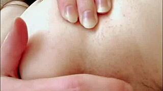 Russian student in stockings fingers both holes.