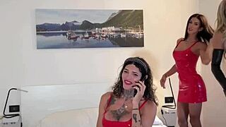 Best friend crossdressing in wild fetish play