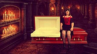 Granny Vampyra gets licked and dicked to wild climax