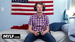 Experienced Mylf Boldly Teaches Virgin Boy Fucking With Bent Over Ass Spanking