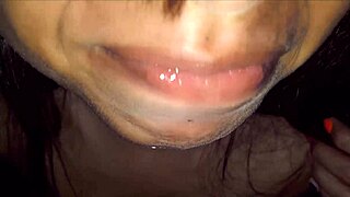 Latina teen slut swallows cum in hot homemade blowjob clips.