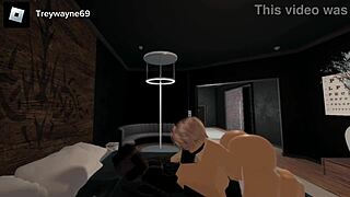 the femboy pawg sucks on that big black cock until he cums