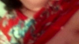 step mom gives handjob in bedroom