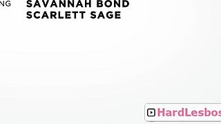 Petite Skinny Blonde Teen Lured by Big Tit Milf Scarlett Sage and Savannah Bond