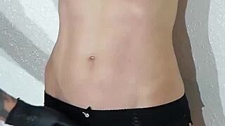 Let Me Be Your Sub - Bondage Fucking Machine Nipple Clamps and Hot Squirting Orgasm on Skinny Redhead