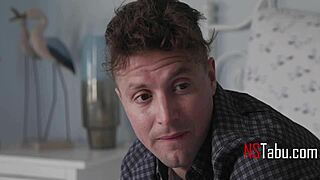 athletic teen surprises stepbro with naked sex request