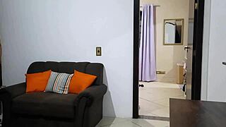 the cuckold took a shower while his wife cheated with his brother on the couch