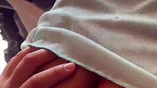 Colombiana Rides Cock Outdoors In Public