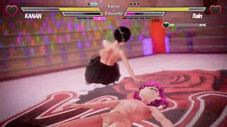 Lezbiyen kavga sıcak am seksine dönüşüyor