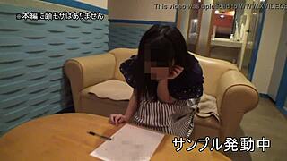 japanese coed squirts hard in pov creampie session