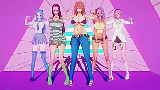 Umm, got wild with anal toys and sexy dancing to One Piece MMD.