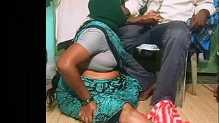 Big cock thrusts into village aunty on the ranch