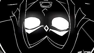 Raven Takes Intense Anal Cumshot