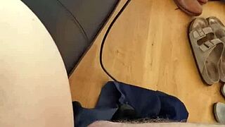 interracial bbw indian sluts using thrusting dildo machine on pussies.