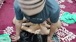 skinny indian bhabhi bent over for rough homemade sex with jija g