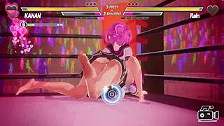 Lezbiyen kavga sıcak am seksine dönüşüyor