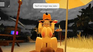 I get pounded by a black cock as a robloxian witch with big tits and blonde ass ft elainaf