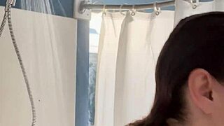 What’s Ivy19921 hiding while getting wet in the shower?