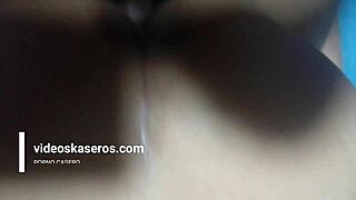 I'm fucking tender tight latina pussy cowgirl, her natural tits bouncing in taboo college scene