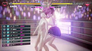 Lezbiyen kavga sıcak am seksine dönüşüyor