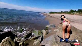 yo, cougar bangs german dude on mexican beaches!