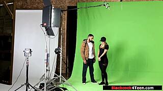 Blonde Fan Sucks and Rides Idol’s Big Black Cock