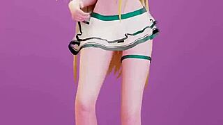date a live mayuri dances undress to bboom bboom song in mmd 3d