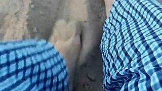 Bare Feet in Sand for Sensory Foot Fetish Modeling