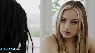 curvy ebony licks blonde girlfriend’s ass before spreading for sensual play